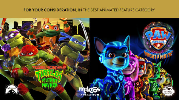 TMNT: Mutant Mayhem and PAW Patrol: The Mighty Movie are eligible for the Oscars!