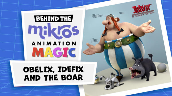 Behind The Mikros Magic - Obelix, Dogmatix & the boar in The Mansion of the Gods